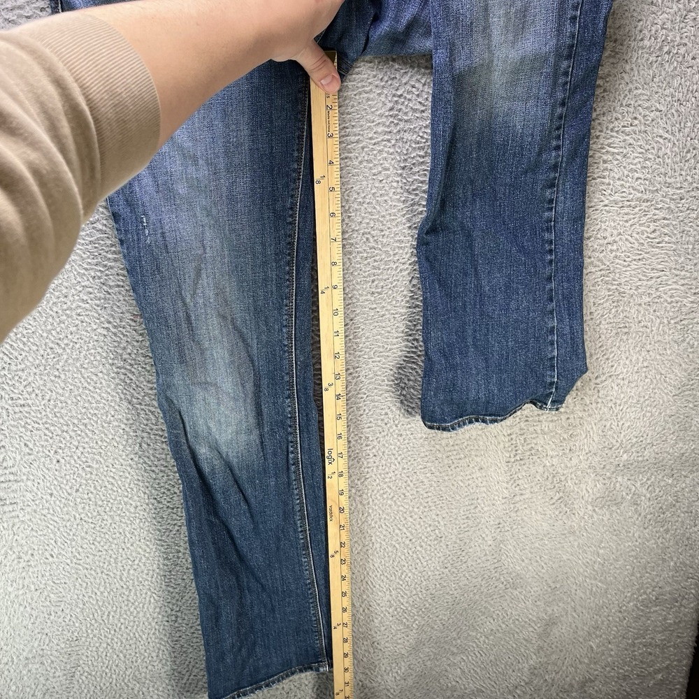 Levi's Jeans Womens 28x30 Blue 525 Perfect Waist Boot Cut Flap Pockets Denim - Picture 9 of 12